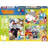 Schmidt Spiele Benjamin Blümchen, Puzzle, 3 x 48 pezzi, Colore Multicolore, 56209