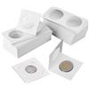 HNBTX Coin Flips, Portamonete in bianco, 50 custodie per monete da 33 mm, 50 pezzi da 40 mm