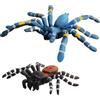 YUZHEDM 2 Pezzi Ragno Finto, Include Ragni Blu e Rossi, Ragni Halloween, Animali Giocattolo per Bambini, Adatto per Decorazioni di Halloween, Decorazioni per Case Infestate, Scherzi, Feste a Tema