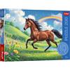 Trefl - The Treflik Family, Cavallo dignitoso - Puzzle da 200 pezzi - Puzzle colorato con animali, per bambini dai 7 anni in su