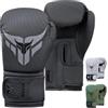 Mytra Fusion Guantoni da Boxe 10, 12, 14, 16 oz — Guanti da Sacco Boxe con Palmo in Rete Ventilata Guanti da Allenamento | Guanti MMA, Muay Thai & Kickboxing per Uomo e Donna (Bianco, 16-oz)
