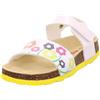 Superfit Fussbettpantoffel, Sandali Bambine e Ragazze, White Yellow 1000, 30 EU