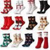 Riwer 12 paia di calzini di Natale unisex in cotone, fantasia natalizia, calzini invernali, per uomo e donna, Multicolore, Taglia unica