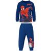 Disney Pigiama Bambino Spiderman Lungo in Cotone Felpato 7609 (Royal, 3/4 Anni)