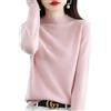 Generic 2026 Nuovi Maglioni in Cashmere da Donna, 100% Puro Cashmere Manica Lunga Caldo Pullover in Maglia Morbida, Dolcevita/Collo a V,2025 Autunno Inverno Tempo Libero Top, rosa, S