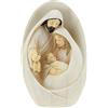 Wnvivi Statuetta del Presepe a Forma di Uovo per Natale, Mini Statue in Resina della Natività di Gesù Decorazione da Tavolo, Ornamento della Statuina del Presepe di Natale(8 cm)