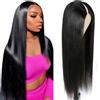 zekan Parrucca Donna Capelli Veri Umani V Part Wig Human Hair Straight Bob Upgrade U part Parrucca Capelli Glueless Full Head Clip In Half Wig Human Hair None Lace Front Wig 20 Pollic