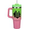 Undercover - Tazza termica Wicked con cannuccia - capacità 880 ml - tazza in acciaio inox con manico - senza BPA