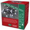Konstsmide 1492 - 207 LED Globe catena luminosa con diodi rotondi/per interni (IP20)/certificato VDE/funzionamento a batteria: 4 x AA 1,5 V (non incluse) /6H Timer/50 diodi a luce bianca fredda, cavo nero