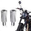 Evermotor Adattatore per specchietto per moto e scooter in acciaio inox M10-2 Parti di Adattatori in acciaio inox con filettatura Destra/Simmetrica, viti a specchio per scooter