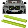 TTCR-II 2 inserti per griglia anteriore, strisce decorative, compatibili con BMW X3 F25 G01/X4 F26 G02/X5 E70 F15 F85 G05/X6 E71 F16 F86 G06/X7 G07, colore verde