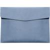 Skyzone Portadocumenti A4 in Pelle PU, Porta Documenti da Viaggio, Portafoglio per Documenti Impermeabile con Chiusura a Scatto,Custodia Porta Buste Custodia organizer per documenti cartacei (Blu)