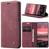 Phernykas Cover per Samsung Galaxy S25 Edge Libro Pelle Portafoglio, [Porta Carte] [Magnetica] Premium PU Flip Wallet Custodia Cellulare Protection per Samsung S25 Edge Leather Case, Vion-rosso