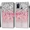 KENHONER Cover Compatibile con Oppo A53 4G 2020 / A53s 4G / A32 4G 2020, Premium Pelle PU Portafoglio Flip Libro Custodia per Oppo A33 4G 2020 / A11S [Protezione Completa] - rosa