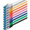 1aTTack.de 0,5m - 10 colori 10 pezzi - Rete Cavi Cat6a | S-FTP | CAT 6a | doppia schermatura - certificato GHMT | PIMF | 500MHz | 10000 Mbit/s