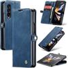 Azororo Cover per Samsung Galaxy Z Fold 4 5G, Premium PU Pelle Custodia, Magnetica Carta Fessura Portafoglio Case, Flip Cavalletto Custodia per Samsung Galaxy Z Fold 4 - Blu
