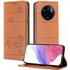 XINYEXIN Custodia per Realme 14 Pro+ 5G / Realme 14 Pro Plus 5G, Cover a Libro in Pelle PU con Blocco RFID, Slot per Carte, Supporto, Protezione Completa Antiurto - Marrone
