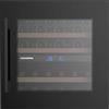 Generico CROMBERG HWVB6036, Cantinetta Vino da Incasso 36 Bottiglie, Doppia Zona Temperatura, Vetro Nero, LED Multicolore, Ripiani in Legno, Touch Control, Porta Reversibile, Silenziosa, cm 60x60