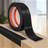 LSGCQ Modanature per pareti flessibile paraspigoli muro modanatura adesiva profilo angolare pvc pareti (6cm×3m, Nero)