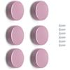 Poliplast - Set da 6 Pomelli, Design a cerchio, per Bambini, Verniciato a mano, Colore Rosa, Art. 8