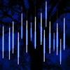 Vikdio Luci di Natale Esterne, Pioggia di Meteoriti 50cm/20pollici 10 Tubi Spirali | Decorazione Esterna, Impermeabile, Antigelo, Antiurto, 3.15m Lunghezza illuminata 540 LED, per Natale Albero/Fin., Blu