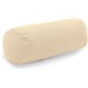 PinkZebra Federa per cuscino cervicale in mussola, ca. 15 x 40 cm, federa per cuscino cervicale con cerniera, colore beige chiaro
