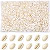 TOAOB THE ONE AND ONLY BABY TOAOB 100 Pezzi Perline di Conchiglia Naturale con Doppio Foro 18mm a 20mm Decorative Conchiglie Collane Grandi Beige Ovali Ciondoli per Braccialetti Gioielli Bigiotteria Fai da Te Artigianale