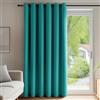Deconovo Tende Oscuranti per Interni 214 CM Altezza, Tenda Oscurante Termica Isolante con Anelli per Camera da Letto Moderna 1 Pannello, 203x214 CM, Turchese