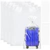 Accmuzzy Set di 10 Sacchetti Plastica Trasparente Extra Grandi, 90 x 126 cm, Custodia per Valigia, Mobili, Consolatore, Protezione Antipolvere e Stoccaggio, Ideali per Trasloco
