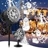 Aqash Proiettore Natale Esterno Luci Decorazioni - Proiettore Led Impermeabile IP65 Regolabile con Babbo Natale e Pupazzo di Neve per Feste Natalizie Interne ed Esterne 2025