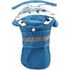 SMALLLEE_LUCKY_STORE Grazioso impermeabile per cani con squalo con cappuccio trasparente e foro per imbracatura, regolabile, impermeabile per cani di taglia piccola, media e grande, poncho riflettente