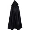 Proumhang Mantello con Cappuccio di Halloween Unisex Cappello da Vampiro del Tristo Mietitore Natale Masquerade Carnevale Strega Accessori Cosplay Costumi in Maschera per Adulti Bambini(XXL,Nero)