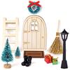 Kiiwah Kit Porta dell'Elfo Gnomo Natale, 11pcs Accessori Elfo Casetta per Bambini, Regalo Natale