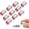 DIELIANHUA 10 Pezzi Mini Luce LED, Mini Luci LED a Batteria, Micro Luci LED, Luce LED Piccola, LED Decorative per Modello in Miniatura, Vetrine, Mattoncini Giocattolo, Fai Da Te, Albero di Natale