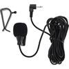 eMagTech 1x Clip Microfono GPS Stereo Radio Wired Car Microfono Fibbia Incolla Tipo con Microfono Spugna Nero 60Hz-15KHz, 2.5mm