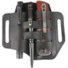 SSDH Cintura per attrezzi tattica multifunzione in pelle per chiave torcia e gadget per elettricista, lavorazione del legno o campeggio all'aperto, escursionismo, avventura (nero)