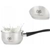 KARL HAUSMANN Pentolino Latte Induzione - 16 cm - 1.5L - Casseruola Acciaio Inox - Pentola Piccola per Induzione, Gas, Elettrica e in Vetroceramica - Manico in Bakelite - Bollilatte - Scaldalatte