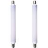 JQslight Lampadine a LED S15s da 4 W, 221 mm, bianco caldo, 3000 K, 40 W, S15s, ricambio per lampada tubolare T25, lampadina a tubo S15, 221 mm, per luce da barba da bagno (non dimmerabile, confezione da 2