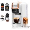 CAFELFFE Macchina da caffè 4 in 1 MK603, per caffè Nec* originali, DG*, ESE e caffè in polvere, modello Erp2 a risparmio energetico, serbatoio acqua 0,6 l, adatta per la famiglia, bianco