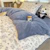 Morbuy Copripiumino in Flanella, Coperta Flanella con Chiusura Cerniera, Floreale Copriletto in Pile Invernale Caldo Morbido, Biancheria da Letto Singolo, Matrimoniale (220x240cm,Blu Floreale)