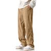 HOTake Pantaloni Casual da Uomo in Velluto a Coste Elastico in Vita con Coulisse Pantaloni della Tuta Larghi vestibilità Ampia, Marrone Chiaro, L