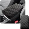 CDEFG Compatibile con Seat Leon MK4 / Cupra Formentor 2020 - 2024 2025 Braccioli centrali, copertura per console centrale in similpelle, accessori per auto (spugna ispessita)