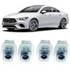 Motegear 4 Pezzi Luci Proiettore Porta AMG Logo per Mercedes CLA C118 X118 CLS C257 E-Klasse C238 A238, illuminazione sottoscocca auto, luce LED di benvenuto, illuminazione d'ingresso