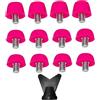 Peosaard Piccolo di Calcio, prigionieri di plastica per tacchette da Calcio 12pcs 7 mm e 10 mm Vite sul con Chiave M 5 Sostituzione per Campo