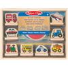 Melissa & Doug Timbri per Bambini - Set Stampi Veicoli in Legno, Lavoretti Creativi, Inchiostro Lavabile, Regalo per Feste, per Bambini, 3+ Anni