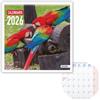 Dohe - Calendario da parete 2026-12 mesi da gennaio a dicembre, vista mese, 30 x 30 cm, lingua spagnola, rilegatura di graffette, spazio per appunti, pianificazione dell'anno, carta spessa 120 g/m²