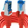 1aTTack.de 2m - rosso - 1 pezzo - Rete Cavi Cat6a | S-FTP | CAT 6a | doppia schermatura - certificato GHMT | PIMF | 500MHz | 10000 Mbit/s