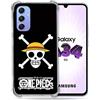 Cokitec Cover rinforzata in vetro temperato per Samsung Galaxy A34 5G Manga One Piece teschio