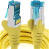 1aTTack.de 7,5m - Giallo - 1 Pezzo - Rete Cavi Cat6a S-FTP Cat 6a Doppia schermatura - Certificato GHMT PIMF 500MHz / 7 CU Rame Non Contiene alogeni Compatibile con CAT5e CAT6 CAT7 CAT8 10000 Mbit/s