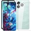 WBWONE Cover per Honor X6a Case, Custodia in Morbida Silicone TPU Bordo Dorato Della Placcatura Anti-Graffio Antiurto Protettiva Shell Bumper - Viola